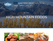 Tablet Screenshot of highmountainfoods.com